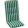 Best Miglior Cuscino Estraibile Freizeitmöbel Basic Line - / Bianco Verde a Righe - Sedia a Sdraio - 190 x 60 cm