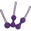 AMAZBEE Allenatore del pavimento pelvico per donna palle d'amorea kegel in silicone allenamenti del pavimento pelvico che rafforzano i muscoli vaginali, per il sextoy prenatale e postnatale (purple)