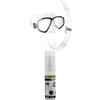 Cressi Bundle Perla, Snorkeling, Apnea, Immersioni-Combo Set Maschera Perla+Snorkel Mexico,Taglia Unica, Unisex Adulto Premium Anti Fog - Anti-Fog per Maschere Sub e Occhialini Nuoto