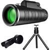 mingchengheng Monocoli Telescopio Monoculare 40 X 60 Monocolo Telescopio Cannocchiale Professionale Potente HD Compatto Impermeabile Cannocchiale Per Adulti Per Birdwatching, Caccia, Con Treppiede Supporto