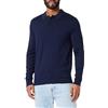 SELECTED HOMME SELETED HOMME Slhtown-Polo in Lana Merino Coolmax Knit Noos Maglione, Navy Blazer/Dettaglio: Melange, M Uomo