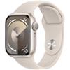 Apple Watch Series 9 GPS 41mm Smartwatch con cassa in alluminio color galassia e Cinturino Sport galassia - M/L. Fitness tracker, app Livelli O₂, display Retina always-on, resistente all'acqua