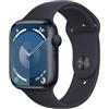 Apple Watch Series 9 GPS 45mm Smartwatch con cassa in alluminio color mezzanotte e Cinturino Sport mezzanotte - S/M. Fitness tracker, app Livelli O₂, display Retina always-on, resistente all'acqua