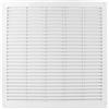 VONLIS® Lüftungsgitter Abluftgitter Lamellengitter Insektenschutz Kunststoff eckig 300 x 300 mm weiß