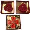 6 CANDELE MANGIAFUMO A CUORE I LOVE YOU VINTAGE CERERIA PERNICI CM 9,5 E CM 4,5