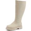GABYLOU Stivali XL a polpaccio largo - Modello Emilie. Beige. 39
