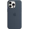 Apple Custodia MagSafe in silicone per iPhone 15 Pro Max - Blu tempesta