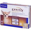 EFFITIX spot-on soluz 4 pipette 0,44 ml 26,8 mg + 240 cani da 1,5 a Kg pz Pipette monodose