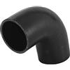 A ABSOPRO Tubo In Silicone Per Intercooler A Gomito 90° Nero 1 Pezzo | I.D. 63mm, O.D. 73mm, Lung. 100mm, Spess. 5mm, Temp. -60°C~300°C, Sistema Raffreddamento, Migliora Flusso, Universale