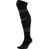 Nike U Nk Matchfit Knee High - Team 20, Calzettoni Da Calcio Unisex Adulto, Nero Bianco, L