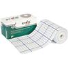 Evofis Fix Tape Benda Elastica Autoadesiva | Bende Elastiche per Bendaggi in TNT Ipoallergenico Traspirante | Tape Crossfit | Salvapelle Sportivo (15 cm x 10 m Bianco)