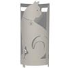 Arti & Mestieri Linea Gatti - Porta Ombrelli di Design 100% Made in Italy - in Ferro, 23 x 55 cm - Fango