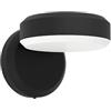 Eglo Fornaci - Lampada da parete LED per esterni, applique, illuminazione esterna da parete con luce verso il basso, in metallo nero e plastica bianca, luce bianca calda, IP54