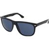 Ray-Ban Boyfriend RB4147 601/80 | Occhiali da Sole Graduati o Non Graduati | Prova Online | Unisex | Plastica | Quadrati | Nero | Adrialenti