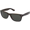 Ray-Ban New Wayfarer RB2132 902/58 | Occhiali da Sole Graduati o Non Graduati | Prova Online | Unisex | Plastica | Quadrati | Havana, Marrone | Adrialenti