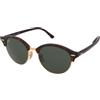 Ray-Ban Clubround RB4246 - 990 | Occhiali da Sole Graduati o Non Graduati | Prova Online | Unisex | Metallo, Plastica | Tondi, Browline | Marrone, Havana | Adrialenti