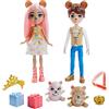 Mattel Enchantimals- Bambola Braylee con Amico Cucciolo Bannon l'Orso, Giocattolo per Bambini 3+ Anni, GYJ07