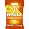 Halls Caramelli duri Sapore Miele e Limone, 4 x 32 g
