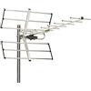 LEADSIGN - Antenna TV portatile per interni ed esterni con base magnetica,  antenna digitale ad alto guadagno per segnali TV VHF/UHF (nero)…