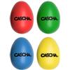 CASCHA Shaker a Uovo, 4 Pezzi per Percussione e Istruzione Musicale, Rosso/Blu/Giallo/Verde