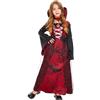 Costume di Carnevale Donna dell'800 4/6 Anni Vestito Travestimento Bambina  per Festa Taglia S