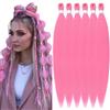 YDDM Capelli Per Treccine Africane Rosa Extension Treccine Texture Yaki Easy Install per Principianti 26 Pollici 6 Pezzi Capelli Leggeri e Naturali per Box Braids, Twist e Crochet