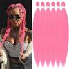 YDDM Capelli Per Treccine Africane Rosa Extension Treccine Texture Yaki Easy Install per Principianti 20 Pollici 6 Pezzi Capelli Leggeri e Naturali per Box Braids, Twist e Crochet