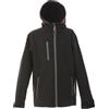 JRC 992212 Innsbruck Boy Giubbino in Softshell Bambino Misto Poliestere Impermeabile Interno in Pile Cappuccio Chiusura con Zip Nero (XL)