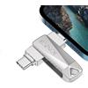 EOZNOE Chiavetta USB 64GB per i-Phone, Memoria Esterna per i-Phone/i-Pad/PC. Chiavetta USB 3.0 Impermeabile per i-Phone Pen Drive in Metallo Robusto e Compatto per Salvare più Foto e Video...