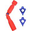 Wisebom Chiave di Montaggio per la Seduta del Wc, Sedile Wc con Chiave di Montaggio, Strumento di Montaggio del Sedile del Wc, Rimozione Sedile Wc Strumento di Riparazione, 10/13/17mm, Rosso