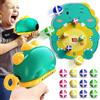 Doloowee Gioco di tiro con Pistola Blaster per Bambini con Bersaglio, 12 Palline appiccicose, Pistola Giocattolo Regalo per Ragazzi, Ragazze 3 4 5 6anni (Verde)