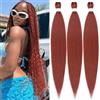 YDDM Capelli Per Treccine Africane Rame Extension Treccine Texture Yaki Easy Install per Principianti 32 Pollici 3 Pezzi Capelli Leggeri e Naturali per Box Braids, Twist e Crochet