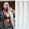 YDDM Capelli Per Treccine Africane Bianco Extension Treccine Texture Yaki Easy Install per Principianti 32 Pollici 3 Pezzi Capelli Leggeri e Naturali per Box Braids, Twist e Crochet