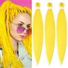 YDDM Capelli Per Treccine Africane Giallo Extension Treccine Texture Yaki Easy Install per Principianti 26 Pollici 3 Pezzi Capelli Leggeri e Naturali per Box Braids, Twist e Crochet