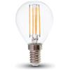 V-TAC LAMPADINA LED E14 6W FILAMENTO MINUBULBO P45 BIANCO CALDO VT-2466 -LED2845