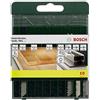 Bosch Home and Garden 2607019460 Set 10 Lame Seghetto Alternativo Legno/Metallo/Plastica, Attacco U, nero