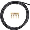 KIMISS Tubo Flessibile Idraulico Linea Freno Nero Tubo Flessibile Freno a Disco Idraulico Bici con Inserti Connettore Oliva Set Sory