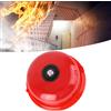Ejoyous Chimes Fire Protection 100db, 4 Inch Ring Forte Campanello Antincendio Campanello Elettrico Campanello di Allarme Antincendio, per Allarme Antincendio Scolastico Evacuazione (220V)