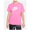 Nike Junior G Nsw Tee Futura Ss Boy Play Pink T-Shirt M/M Rosa Junior Bimba