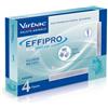 VIRBAC Srl Virbac Effipro Spot-On Gatto 4 Pipette - Antiparassitario per Gatti - Protezione Duratura
