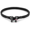 Tommy Hilfiger Jewelry Braccialetto da Uomo in Nylon Colore Nero - 2790336