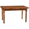 Biscottini Tavolo legno massello L140xPR80xH80 - Tavolo allungabile cucina artigianale Made in Italy - Tavolo da pranzo - Tavolo cucina