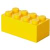 Room Copenhagen Mini Contenitore Lego a 8 Bottoncini, Inserto Portavivande, Porta Snack, Giallo