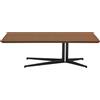 Ristosubito Tavolino da interno TESR Struttura in metallo verniciato, piano in MDF impiallacciato noce. Modello 1619-TOP12