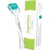 Angel Kiss Derma Roller - Aghi veri da 1,0 mm, in acciaio inox 192, microaghi per microneedling, per viso, corpo, barba, crescita dei peli