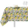 Sokios. Tovaglia Limone. Realizzato in filato di ciniglia fine in microfibra 100% poliestere. Non si sgualcisce, non si stinge e non si restringe. Tavolo 90 x 290 (160 x 360)