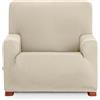 Eysa Poseidon Copripoltrona elastica per poltrona 1 posto di 80-100cm (misura schienale) ecrù.