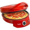 Bestron Forno elettrico per pizza con grill, Viva Italia, Calore superiore e inferiore, Fino a 180°C, 1800 Watt, Rosso