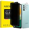 Aleecyn [2+2 Pezzi] Pellicola Vetro Privacy Temperato per Samsung Galaxy A13 + Cover Protezione Pellicola Vetro Fotocamera, Protettiva Vetro AntiSpy Protettivo Durezza 9H Protezione Schermo