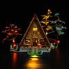 GEAMENT Set di Luci LED Compatibile Con LEGO Baita (A-Frame Cabin) - Kit Di Illuminazione per Ideas 21338 Modello da Costruire (Modello di mattoncini non incluso)